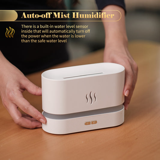 Aroma Diffuser With Flame Light Mist Humidifier